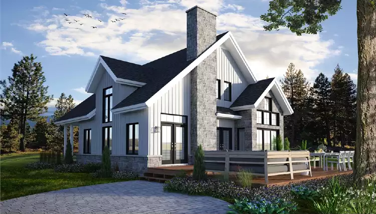 image of two story house plan 7378