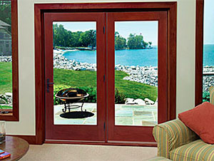 Therma-Tru Fiber-Classic Mahogany Collection French Patio Doors