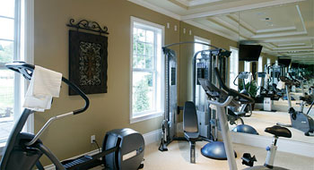 For the busy homeowner add a exercise room to your home design