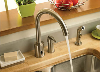 The Parma Faucet is an automatic, hands-free faucet