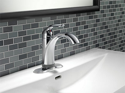 Delta Lahara Single Handle Lavatory Faucet with Touch2O.xt Technology