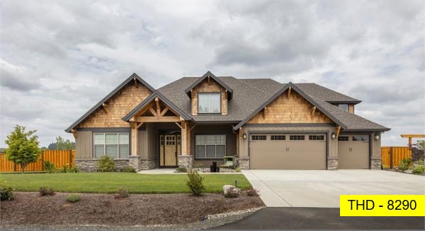 See This Spacious One-Story Home with Three Bedrooms, an Office, and Craftsman Styling!