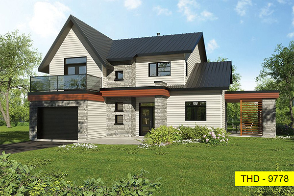 A Compact, Two-Story Modern Farmhouse with Four Bedrooms in Under 2,000 Square Feet
