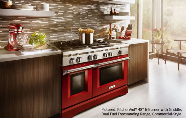 Find Awesome Appliances for Your Builds, Like This Bright Red Commercial Range