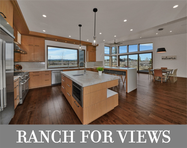 A Uniquely Shaped Contemporary Ranch with Tons of Windows All Around