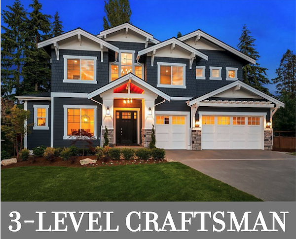 A Large Craftsman with 6 Bedrooms on 3 Levels and Ample Entertaining Space with a Theater