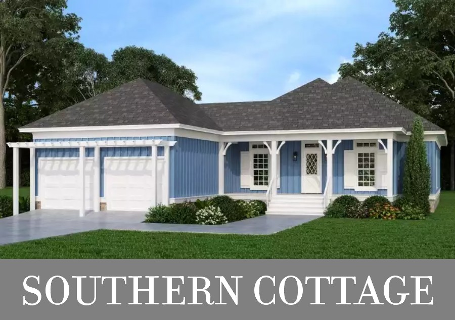 A Three-Bedroom Cottage with a Forward Garage and Awesome Outdoor Living