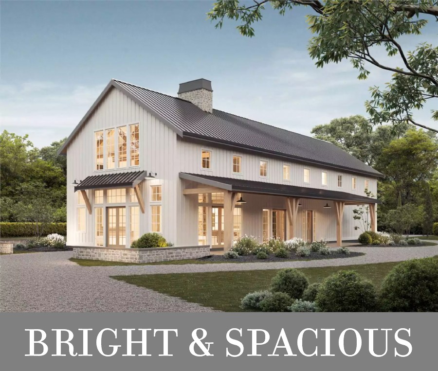 A Big and Bold Barndo with Spacious Living, Plenty of Windows, a Huge Garage, and Grouped Bedrooms