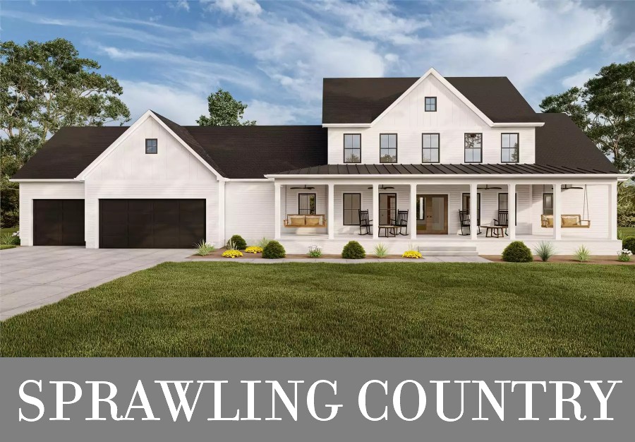 A Spacious Two-Story, Three-Bedroom Farmhouse with an Office, Screened Porch, and Wide Layout