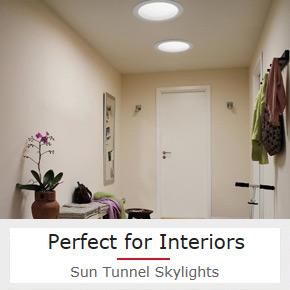 They Look Like Regular Lights, but These Are Sun Tunnels That Direct Sunlight Inside