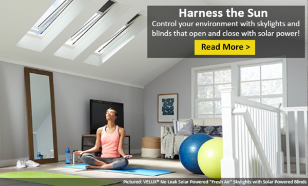 See How Solar Powered Skylights and Blinds Can Elevate Your Interior!