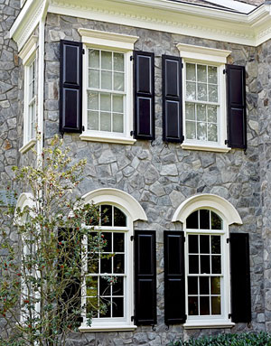 Fypon window trim and shutters