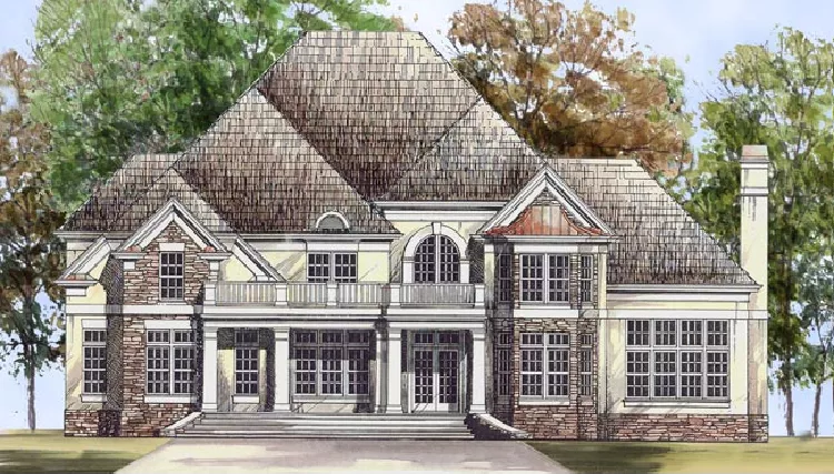 image of french country house plan 8013
