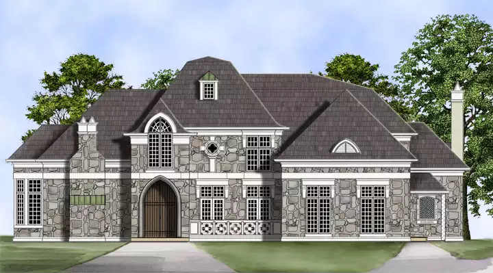 image of french country house plan 6141