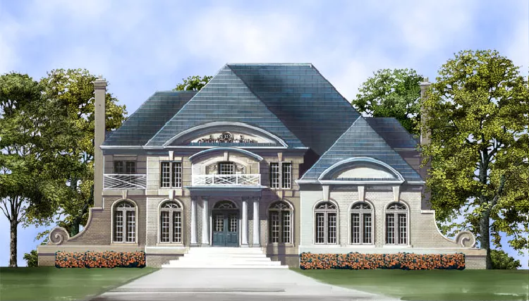 image of french country house plan 7975