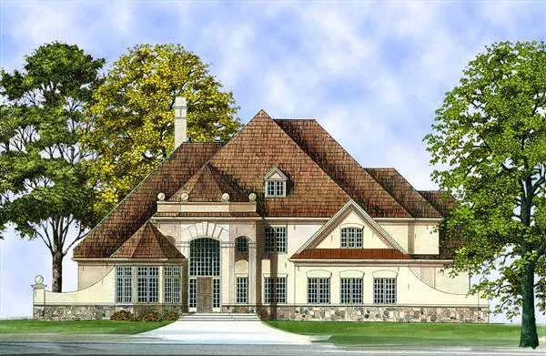 image of french country house plan 7979