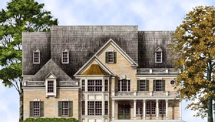 image of french country house plan 8021