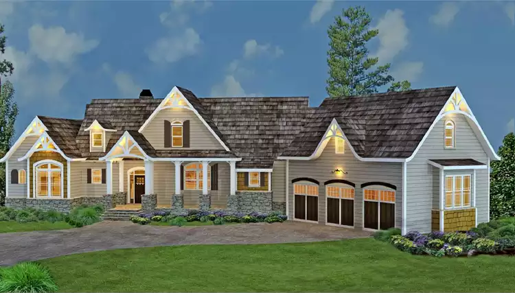 image of ranch house plan 4445