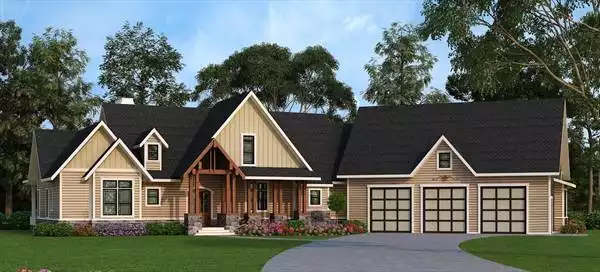 image of ranch house plan 5527