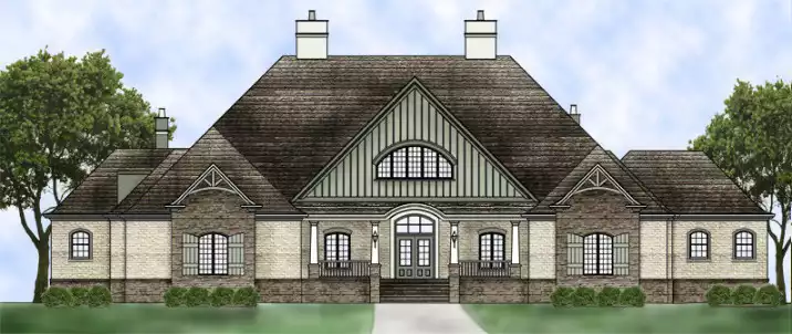image of french country house plan 4280