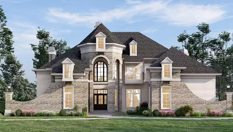 image of french country house plan 3183