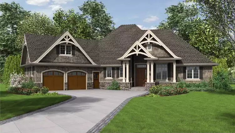 image of ranch house plan 5180