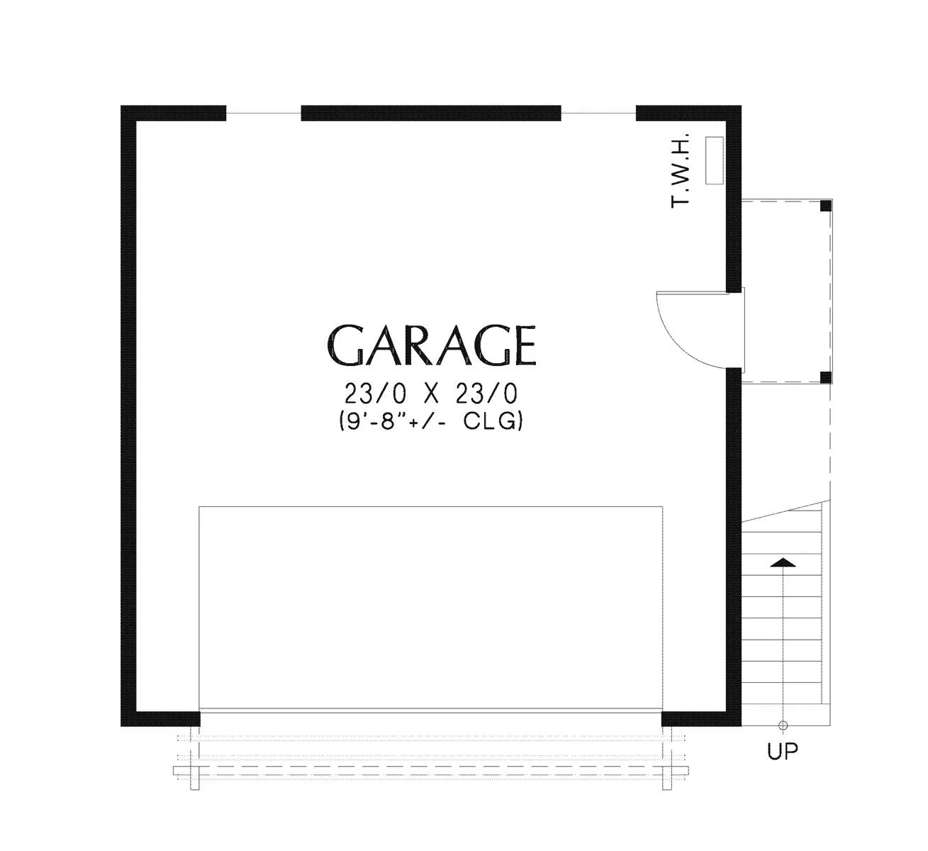 Two Car Garage with Apartment above