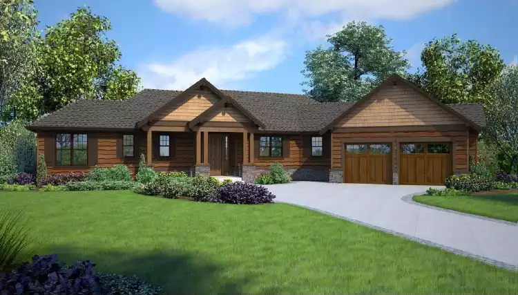 image of ranch house plan 4958