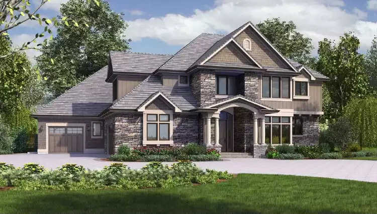 image of contemporary house plan 5498