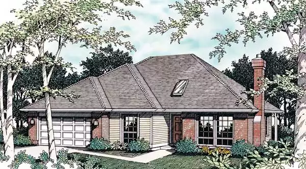 image of ranch house plan 2412