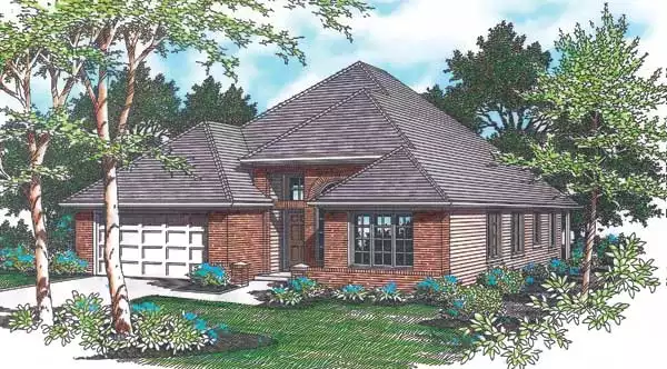 image of ranch house plan 2442