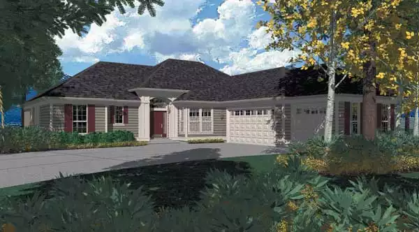 image of ranch house plan 2448