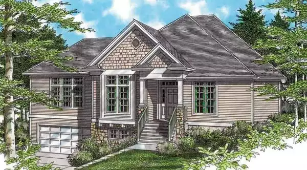 image of country house plan 2455
