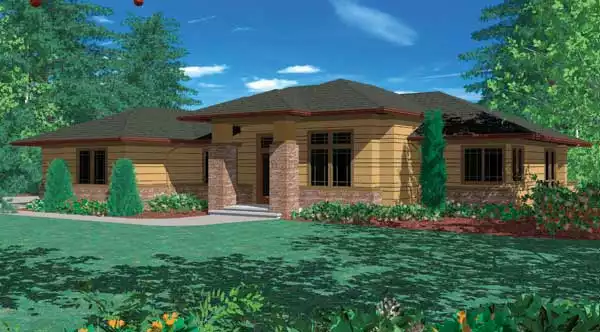 image of modern house plan 2471