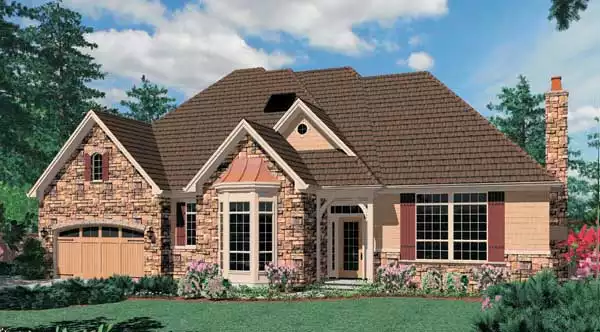 image of french country house plan 5147