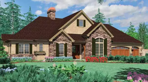 image of french country house plan 4616