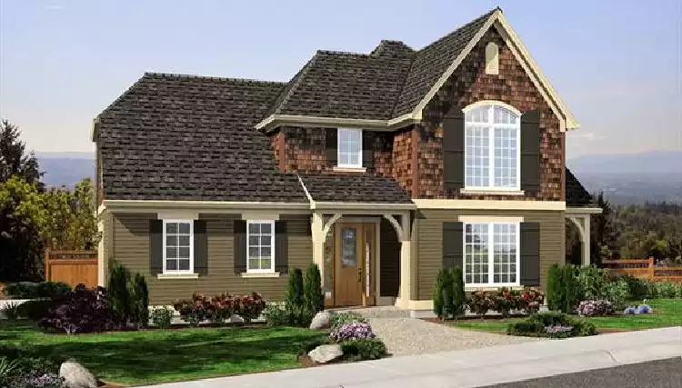 image of bungalow house plan 2302