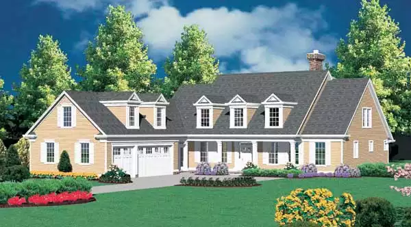 image of cape cod house plan 2587