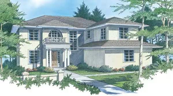 image of modern house plan 2714