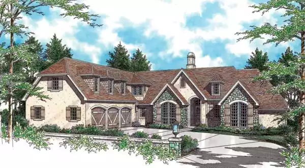 image of french country house plan 2715