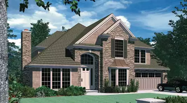 image of french country house plan 2729