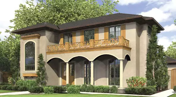image of french country house plan 7032