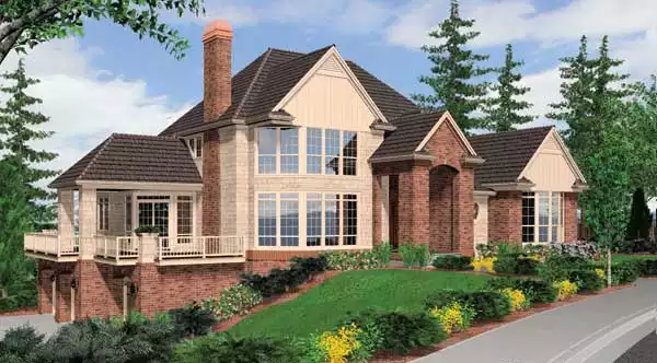 image of french country house plan 5554