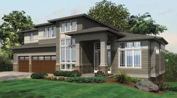image of contemporary house plan 7039