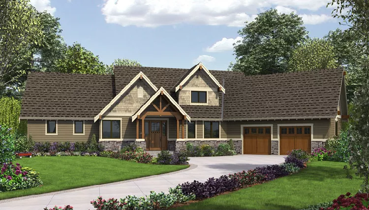 image of lake house plan 9121