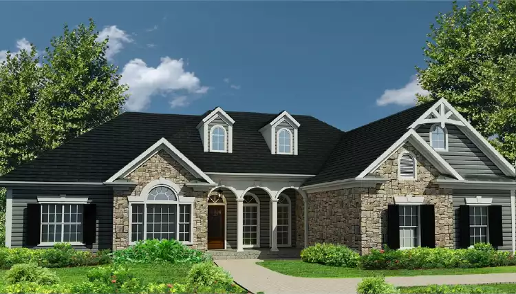 image of ranch house plan 4304