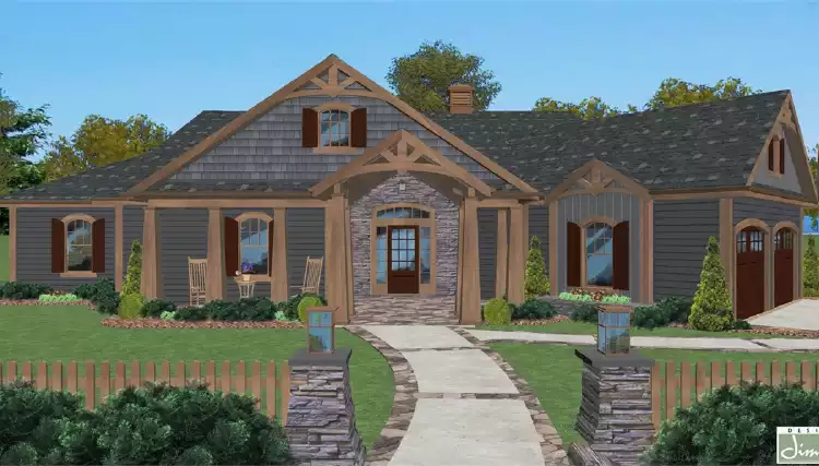 image of ranch house plan 7272