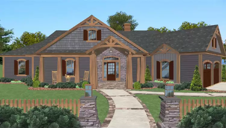 image of ranch house plan 7274
