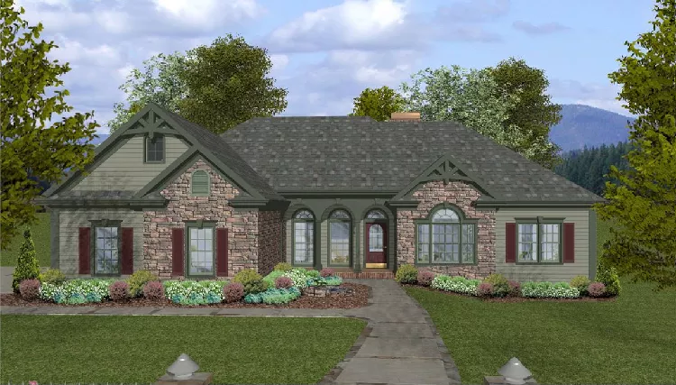 image of southern house plan 8461