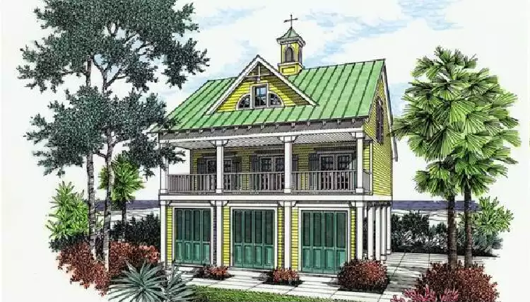 image of beach house plan 5026